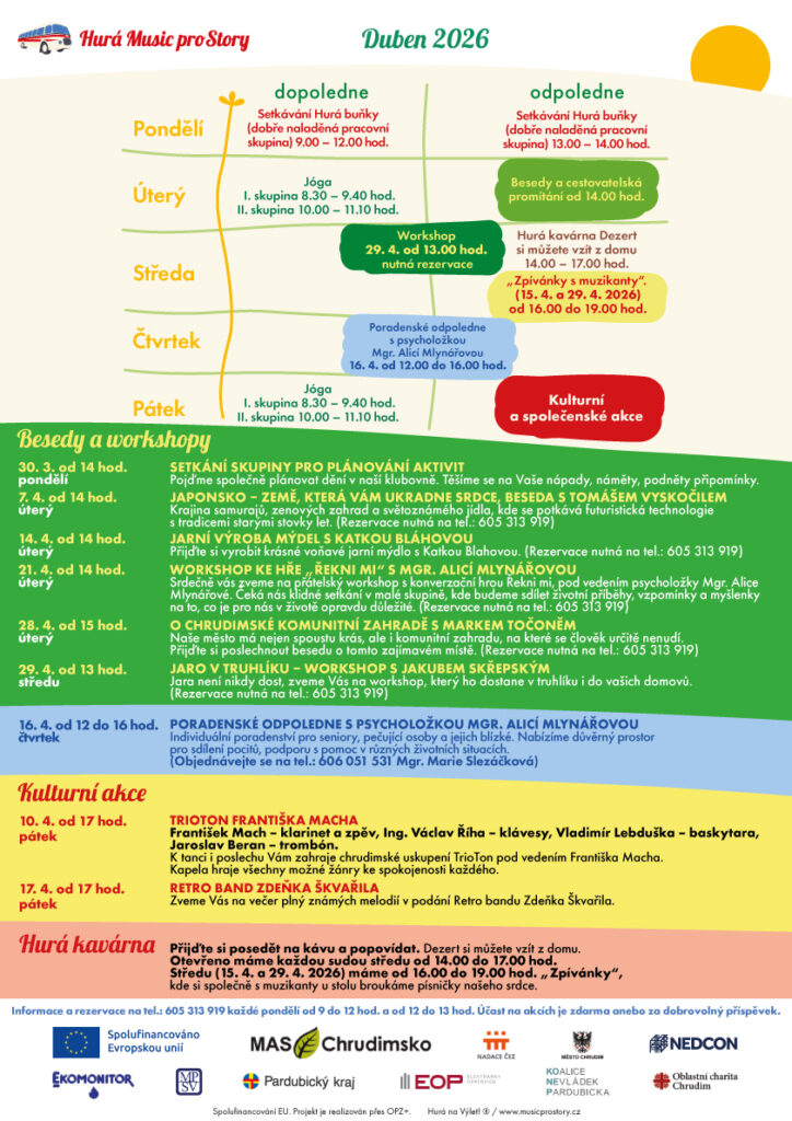 Harmonogram 4. Mesic | Hurá na Výlet